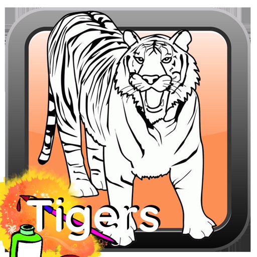 Tigers Coloring Game For Kid Icon
