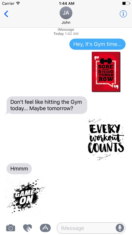 Fitness Motivation Sticker Pack