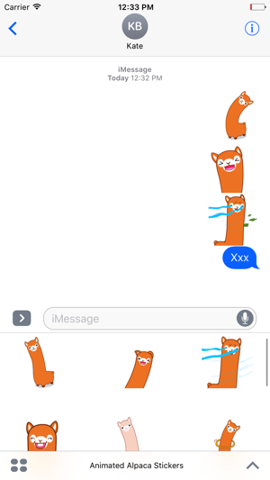 Alpaca Animated Stickers For iMessage(圖3)-速報App