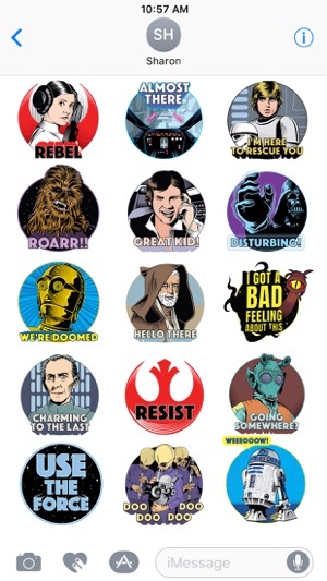 Star Wars Stickers: 40th Anniv