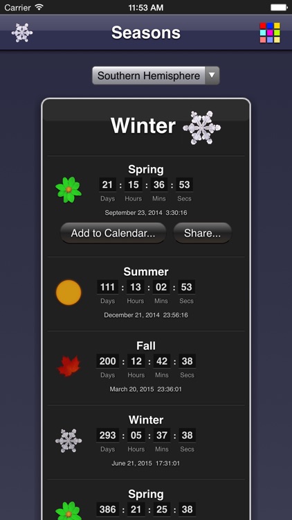 Seasons App screenshot-4