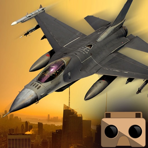 VR Jet Fighter Combat Flight simulator game Best iOS App