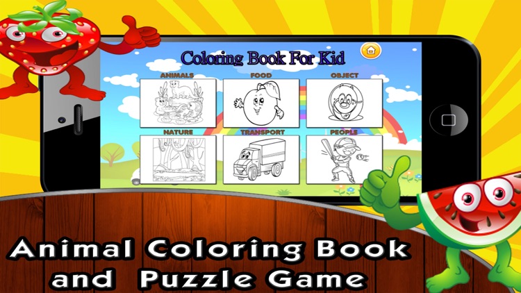 Animal Coloring and Puzzle Game 3