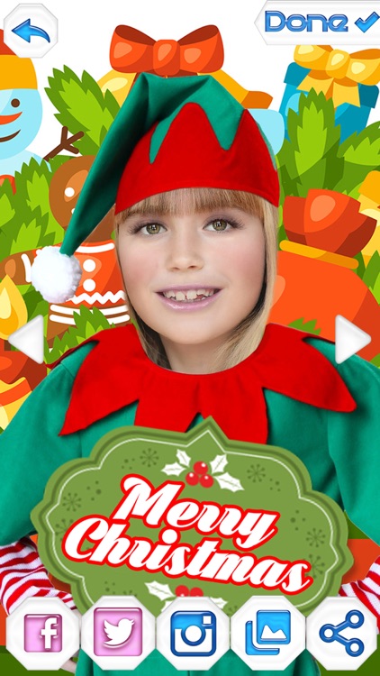 Elf Photo Booth – Christmas Camera Pic Stickers