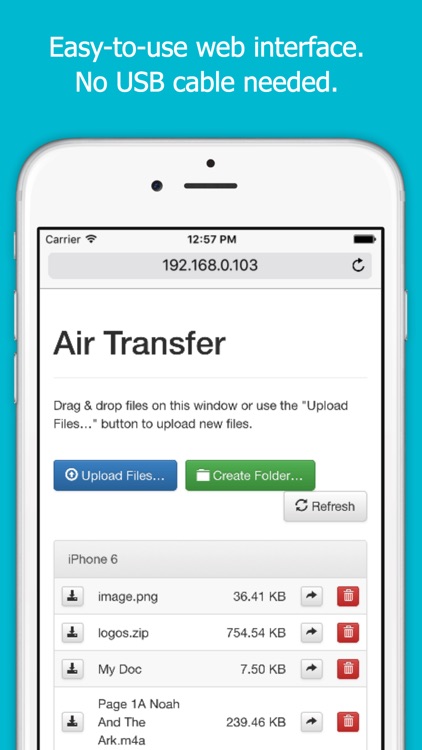 Air Transfer : Wi-Fi Sync File Manager
