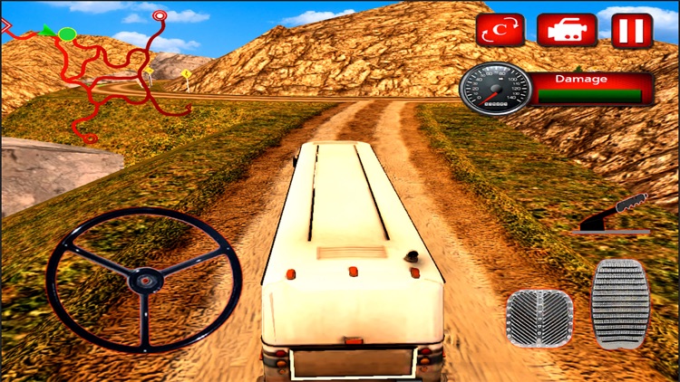 Off-Road Desert Bus Drive : 3D Parking Simulator