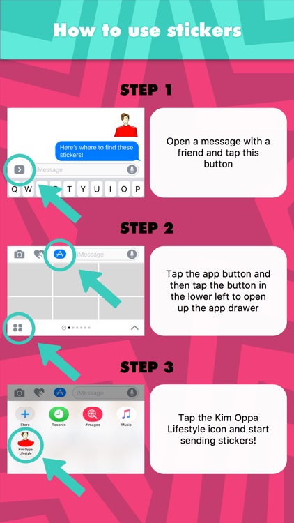 Kim Oppa Lifestyle stickers by Jesse Sriwisade