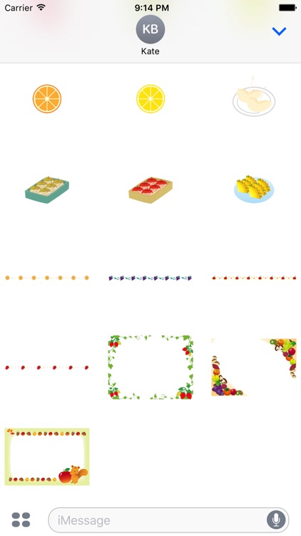 Cute fruit sticker screenshot-4