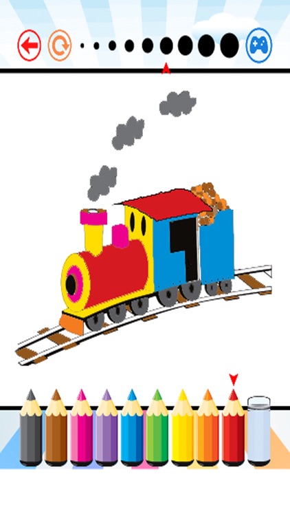 Train Coloring Book - Activities for Kid