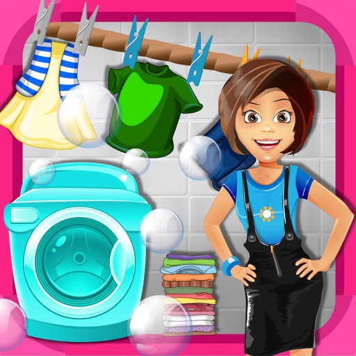 Girls Laundry Washing- Clothes Cleanup & Wash Game icon