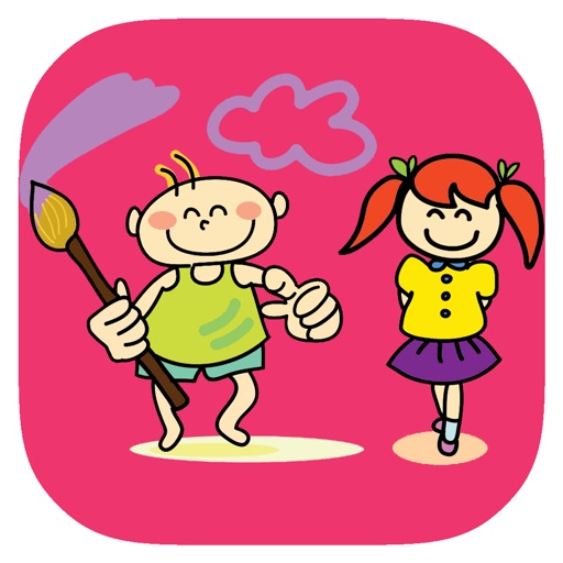 Coloring Book Game For Boys And Girls Version Icon