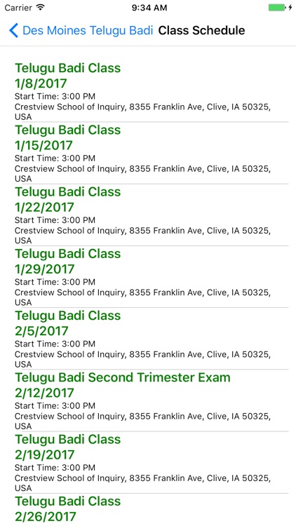 Des Moines Telugu badi