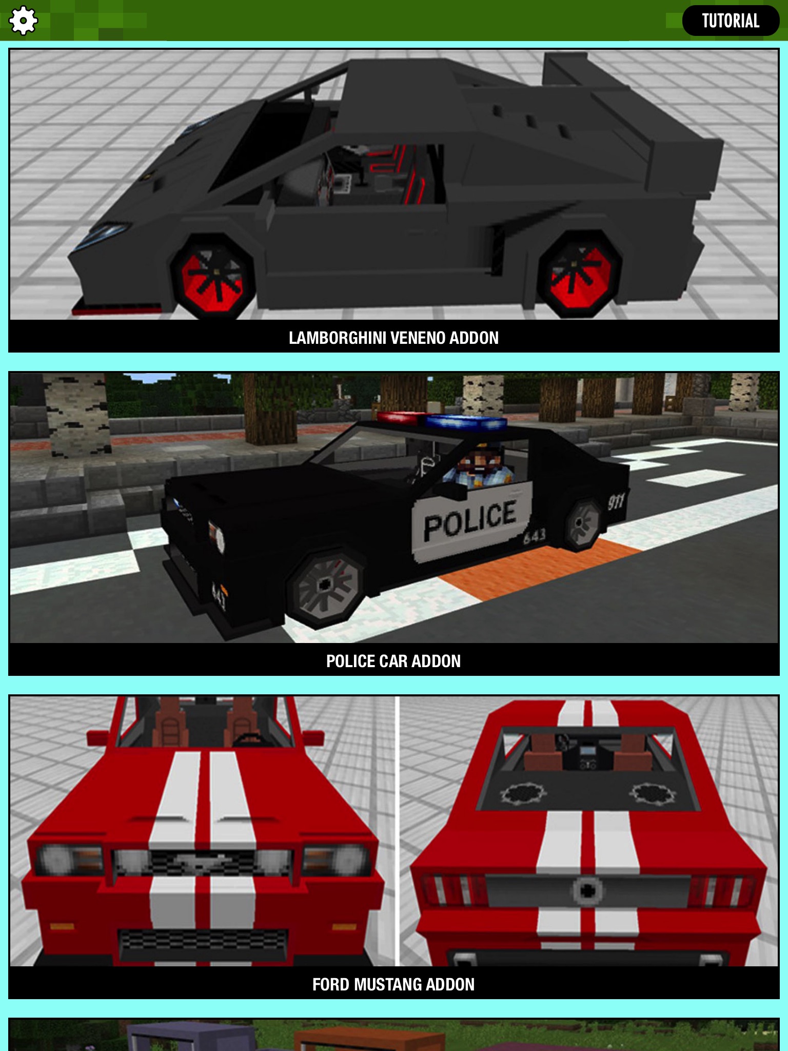 CARS ADDONS for Minecraft Pocket Edition MCPE screenshot 2