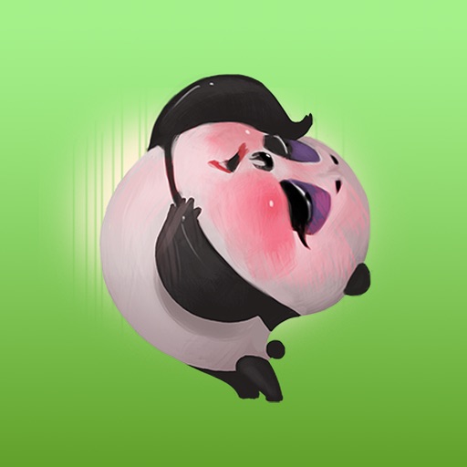 BooBoo The Cutest Shy Panda English Sticker