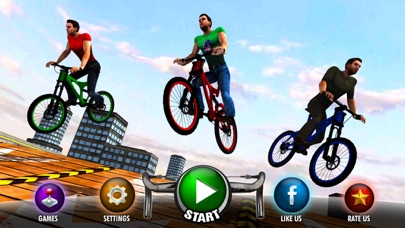 How to cancel & delete Rooftop BMX Bicycle Stunt Rider - Cycle Simulation from iphone & ipad 1