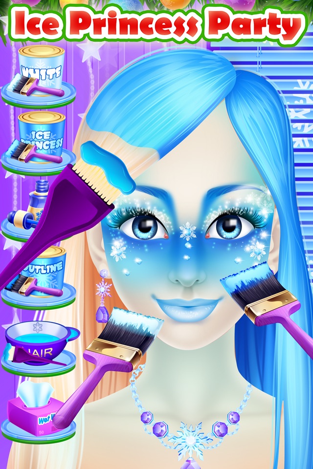 Christmas Face Paint Party - Kids Salon Games screenshot 2