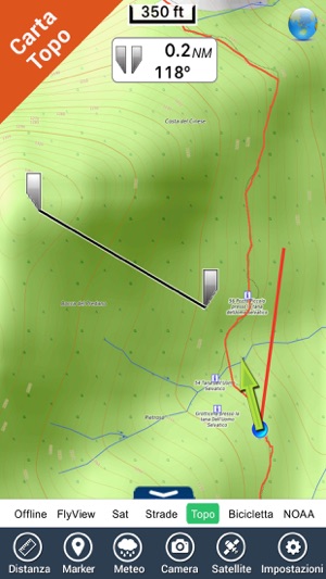 Alpi Apuane Parco Nazional GPS mappa Nav