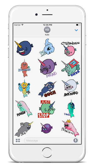 Narwhal Nation ANIMATED Emoji Stickers(圖5)-速報App