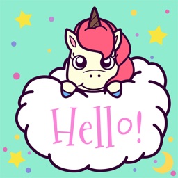 Animated Pink Unicorn Stickers