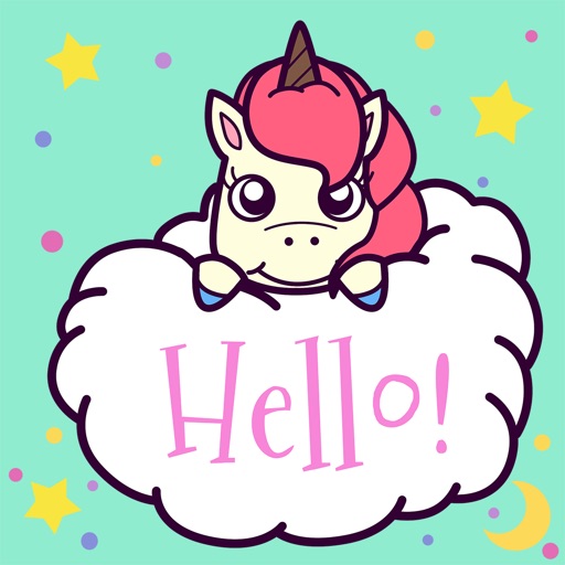 Animated Pink Unicorn Stickers icon