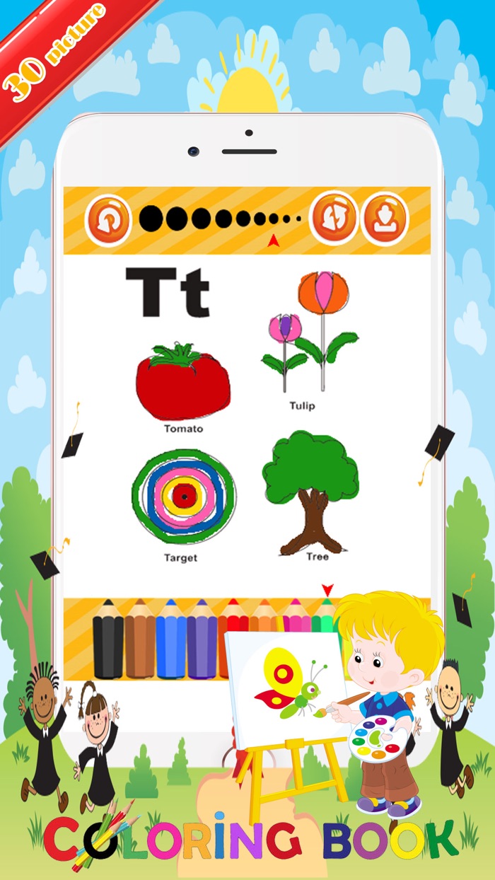 Alphabet word coloringColoring Page For Preschool