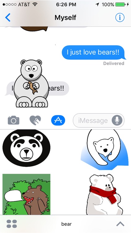 Bear Stickers Big and Grizzly