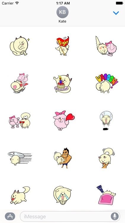 Funny Chubby Dog Stickers