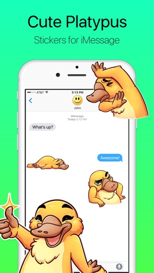 Cute Platypus Stickers