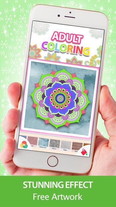 How to cancel & delete Adult Coloring Book - Mandala Pigment Color Pages from iphone & ipad 3