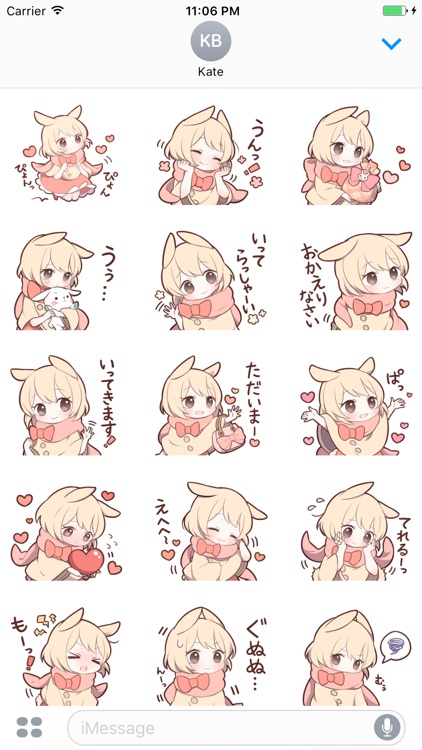 Mimi Bunny Cute Girl Japanese Sticker Vol 2