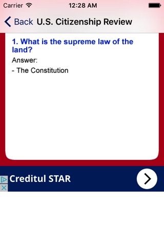 U.S. Citizenship Exam Review screenshot 2