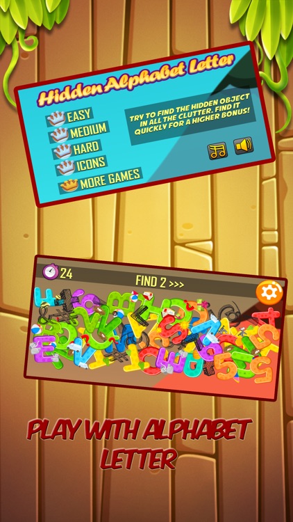 Find A, Hidden Alphabet Letter - Game for kids