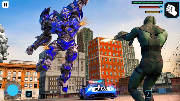 Police Robot War Car Games 3D screenshot-3