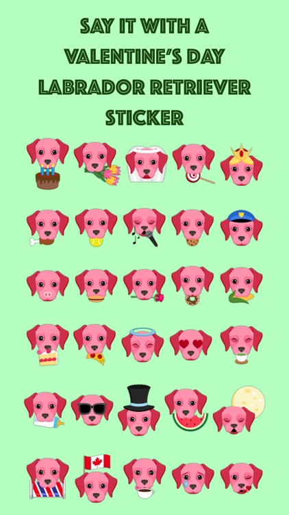 Valentine's Day Labrador Retriever Stickers