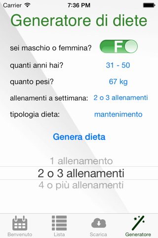 Diet Planner Sport screenshot 3