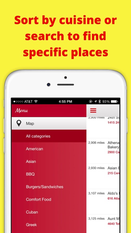 Locator for Diners, Drive-Ins, and Dives