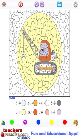 Kids Math Coloring Book - Paint by Numbers(圖5)-速報App