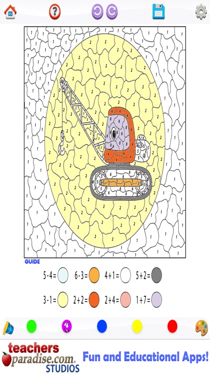 Kids Math Coloring Book - Paint by Numbers screenshot-4