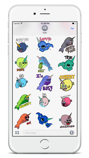 Narwhal Nation ANIMATED Emoji Stickers(圖3)-速報App