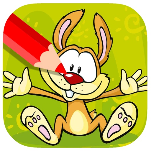 Toddler Kids Coloring Book Bunny Game Free iOS App