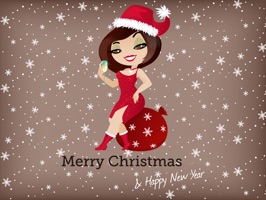 Everyone's favorite pinup girl is ready to spread some holiday cheer