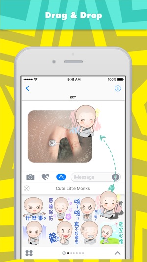 Cute little monks stickers for iMessage(圖3)-速報App