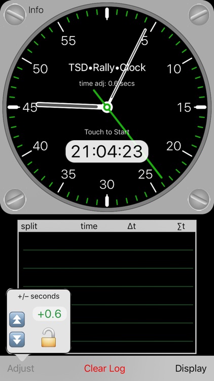 TSD Rally Clock