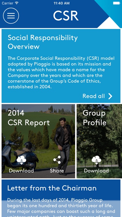 Piaggio Group Corporate App