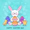 Icon Easter Greeting Card Wallpaper