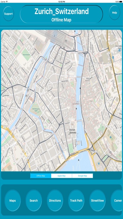 Zurich Switzerland Offline City Maps Navigation