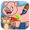Coloring Pig And Mouse Games For Kids