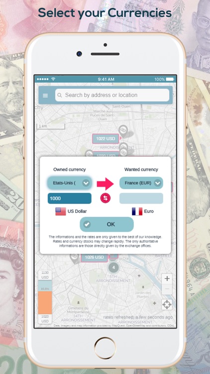 coChange - Money Exchange GPS