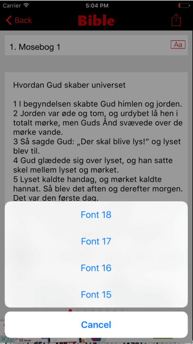 How to cancel & delete Danish Bible from iphone & ipad 4