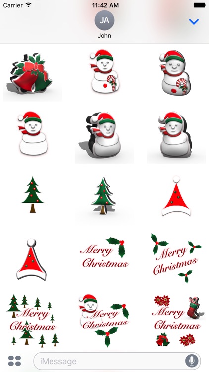Happy Christmas Stickers